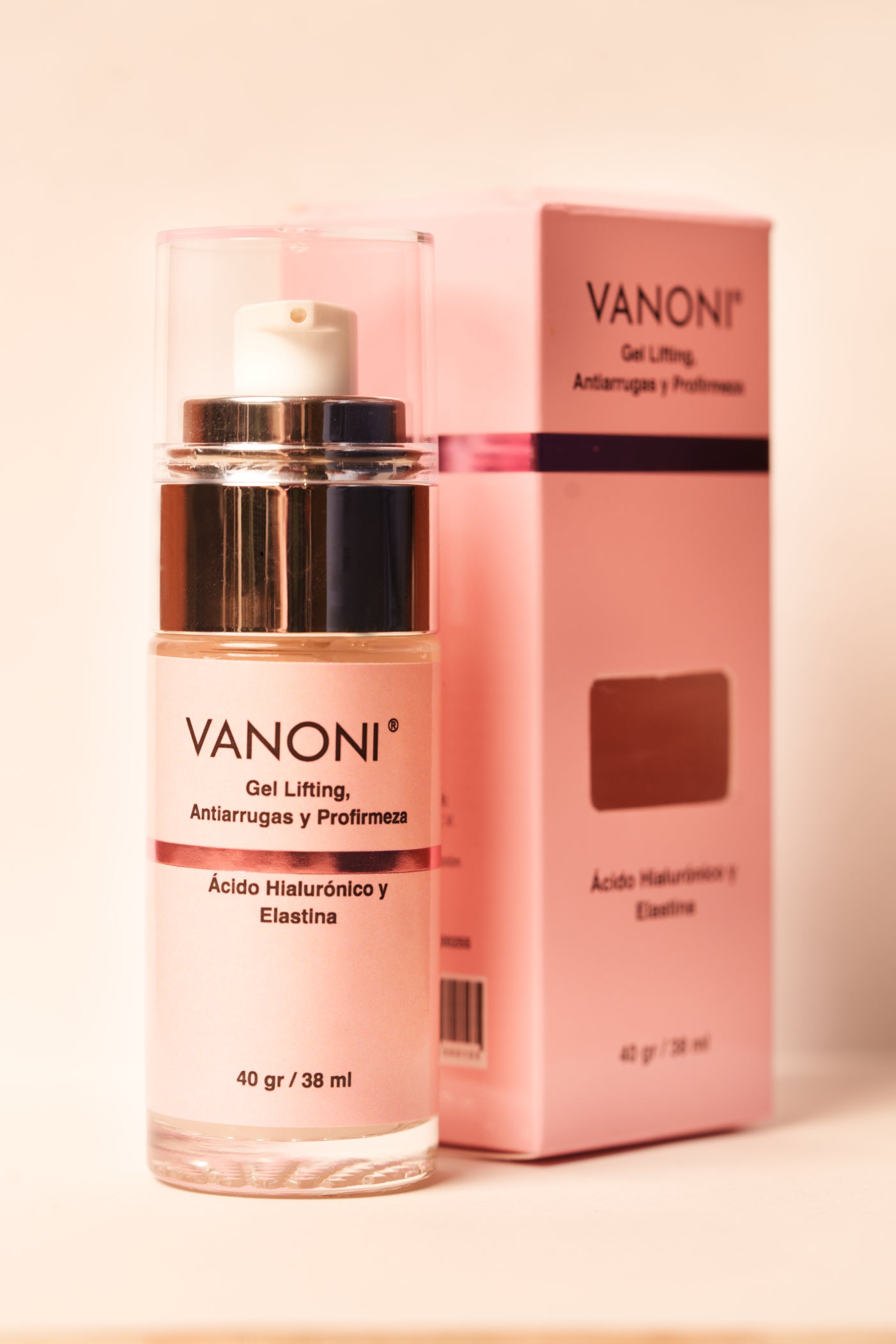 Vanoni Gel Lifting, antiarrugas y profirmeza 40gr / 38 ml.